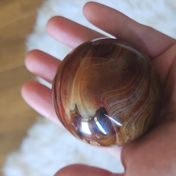 Sardonyx sphere 2.34 inches - Picture 3 of 3